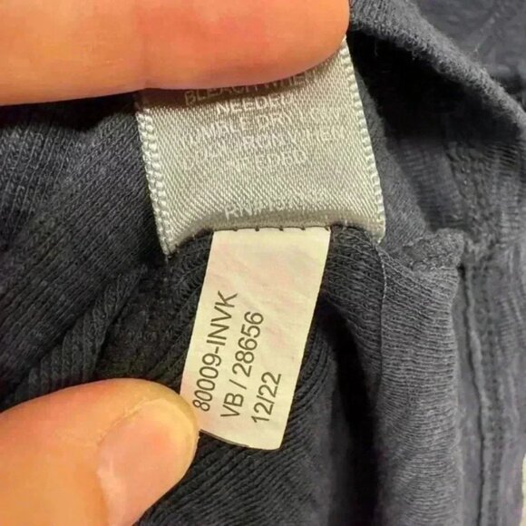 Marled essentials navy blue tank top size medium cotton blend pullover - Picture 6 of 10